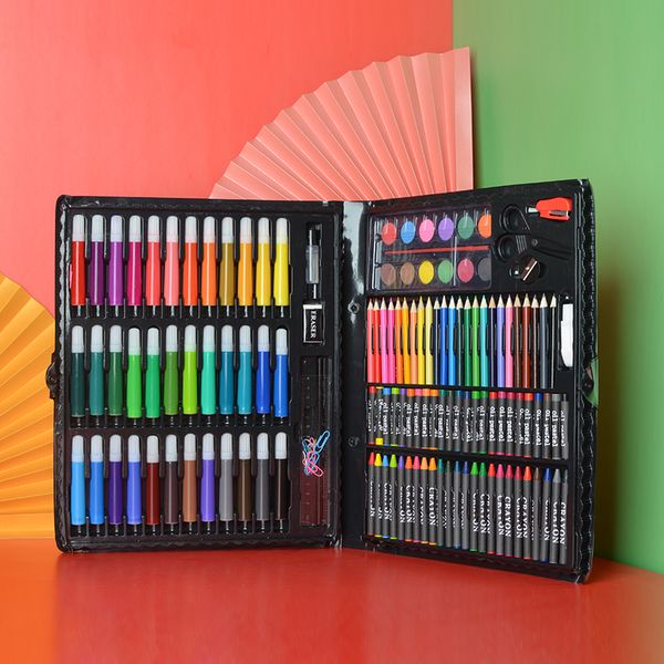 

150 pcs kids art set children drawing set water color pen crayon oil pastel painting drawing tool art supplies stationery