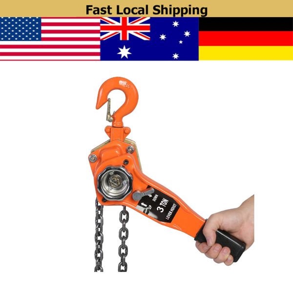 

orange color 3t/3000kg chain block hoist ratchet hoist ratchet lever pulley lifting 3 meters pulley weight tool
