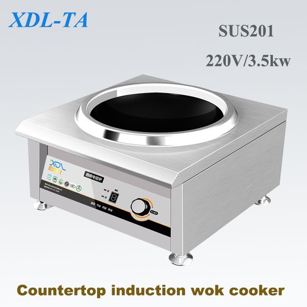 2020 220v 3500w Commercial Induction Wok Cooker Stainless Steel