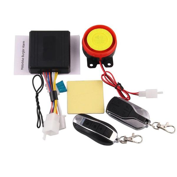 

motorcycle alarm system anti-theft protection remote control engine start car