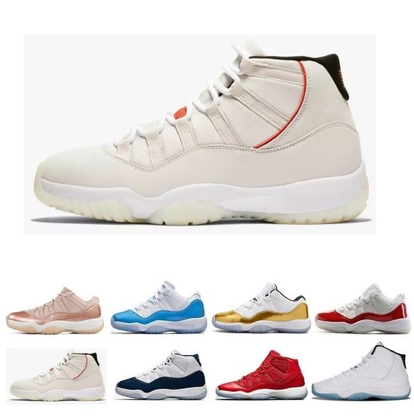 

11 11s men women basketball shoes high low le platinum tint prm heiress red velvet s closing geremony concord 23 45 rose j11 sneakers