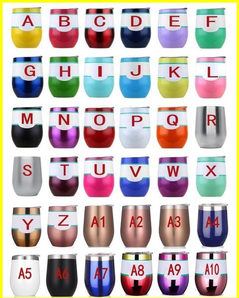 

12 oz egg cup with lid 304 wine tainle teel tumbler coffee mug double wall vacuum water bottle ro e gold