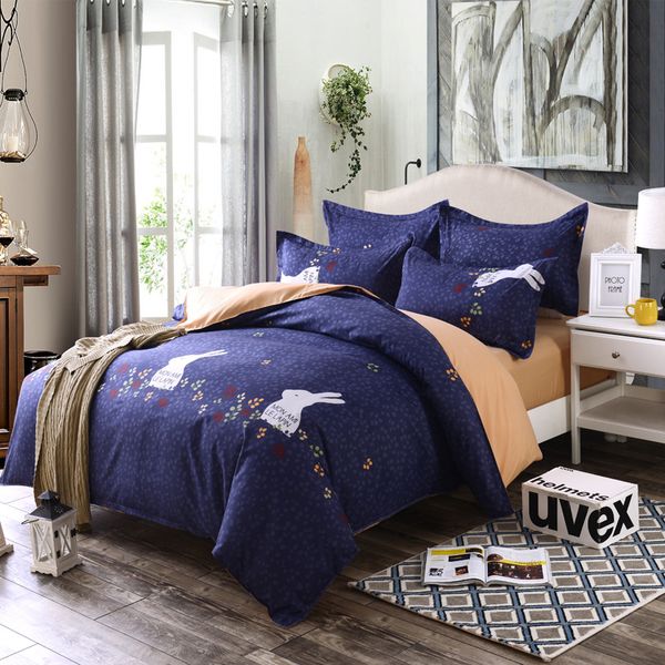 

bedding set soft cotton duvet cover sheet pillow case bed linens kids child quilt comforter single  king sze24