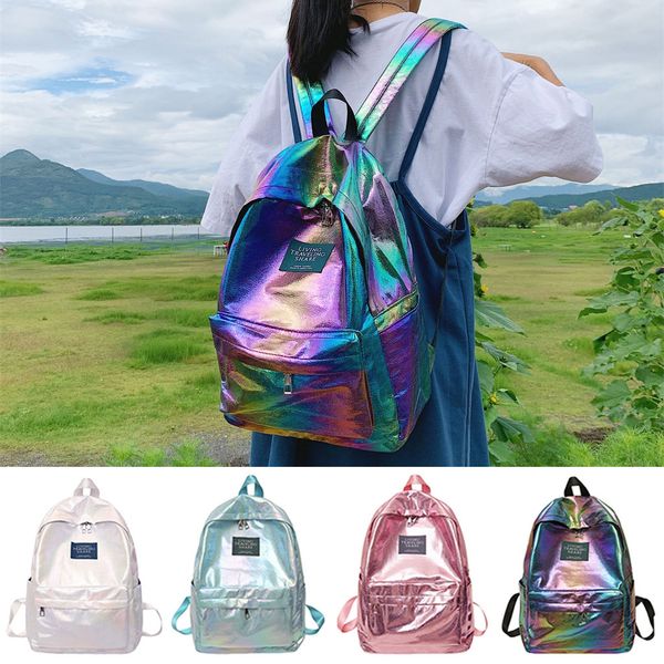 

large capacity solid color waterproof backpack school bag youth leather casual large capacity rotro backpack designed bags
