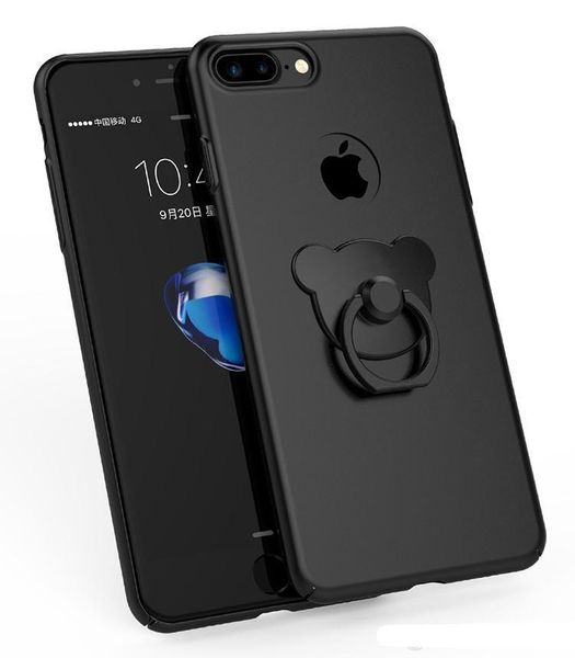

factory price hard pc phone case for iphone7/7 plus protective back cover for iphone 7 plus finger ring holder phone cover for 6plus e235