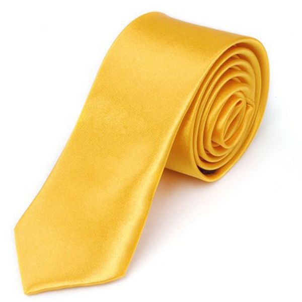

tie casual tie narrow thin - solid golden yellow, Black;blue
