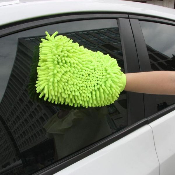 

car wash cloths glove ultrafine fiber chenille microfiber auto drying mitt home cleaning window washing car care detailing tool