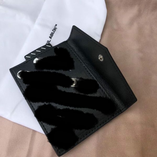 

19 brand card package turn off black and white triped bag coin pur e clip bag binder ca ual hip hop fa hion wallet