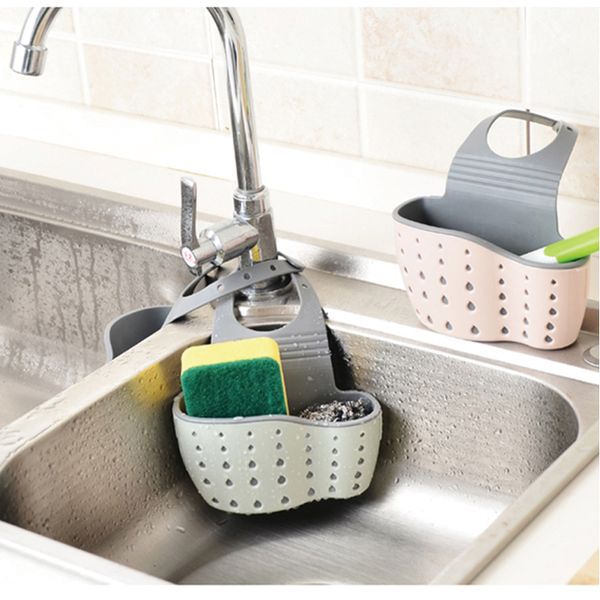 

2018 new portable basket home kitchen hanging drain bag bath storage tools sink holder accessory racks & holders sale