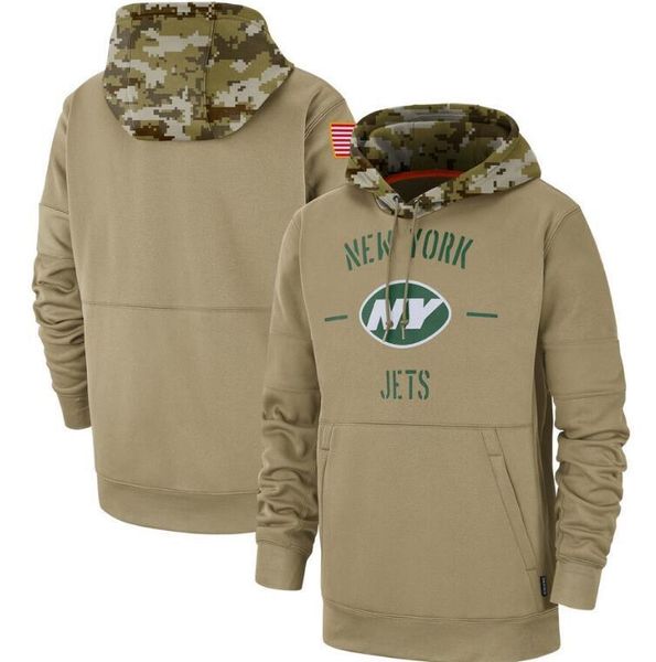 

2019 20 new york sweatshirts salute to service sideline therma performance pullover jet hoodies tan for men women kids youth02, Blue;black