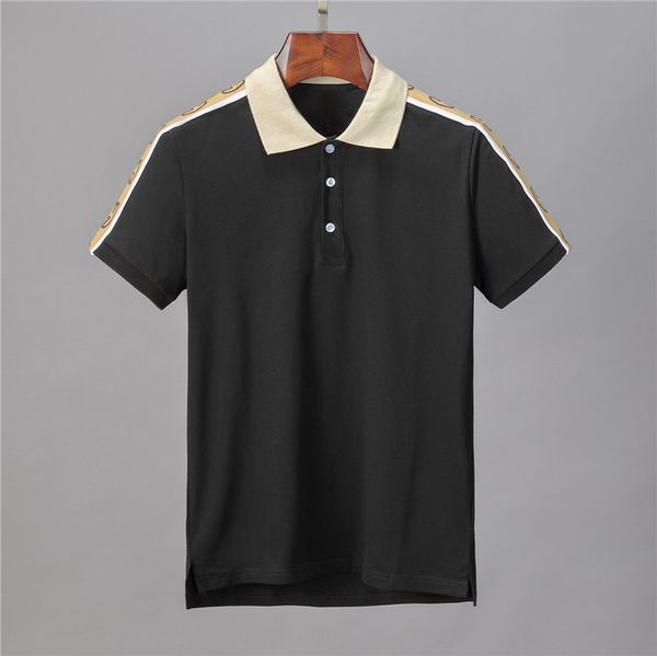 

mens designer polo shirts men luxury fashion casual sport polo t shirts letters printed embroidery mens polos, Black;brown