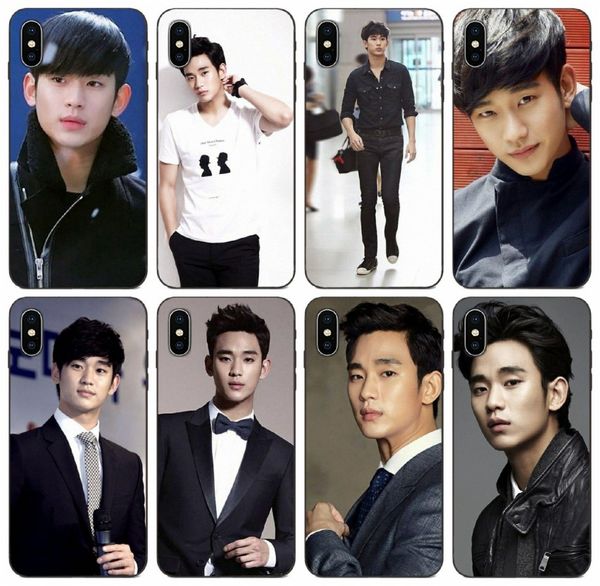 

tongtrade] comics manga caricature popular star korean actor kim soo hyun case for iphone 11 pro x xs max xr 8s 7s 6 5 galaxy s10 1pcs case