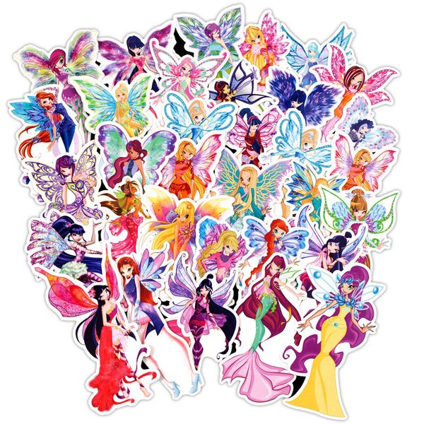 

30pcs butterfly fairy princess stickers for scrapbooking diy lapluggage skateboard bedroom sticker