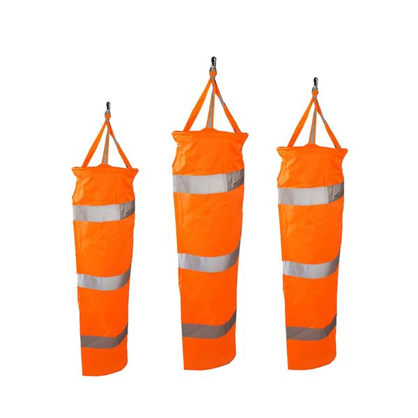 

3pcs airport windsock outdoor wind sock bag reflective belt grommet 60-100cm