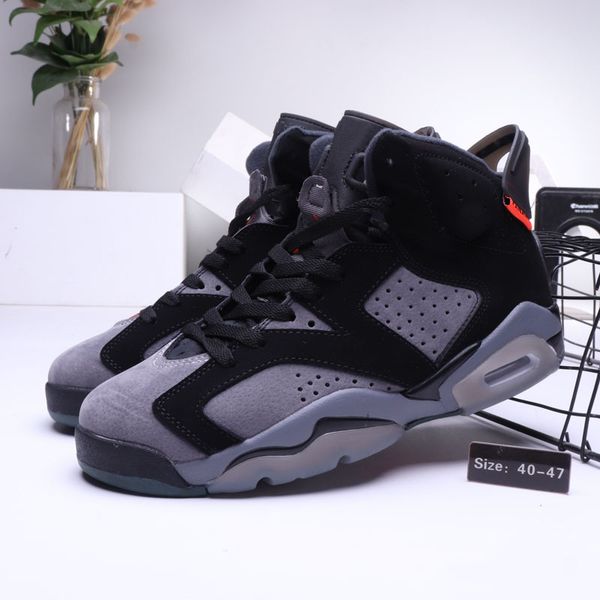 

6 psg paris men basketball shoes iron grey infrared 23-black 6s paname mens sneakers tennis with box
