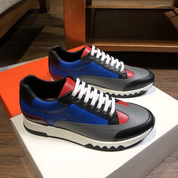 

2019 platform designer luxury shoes men/women casual luxury designer casual shoes new multi sneakers real leather, Black