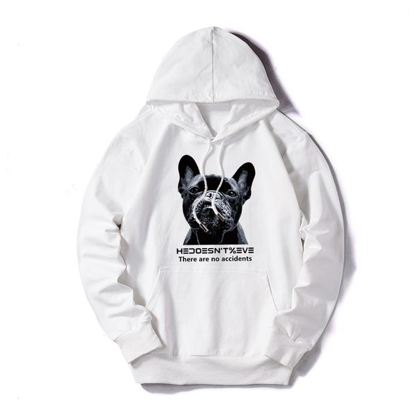 

hoodie thin fashion deisgner crew neck hoodie sweater m-5xl 5 color lovely dog print mens clothing for boys streetwear, Black