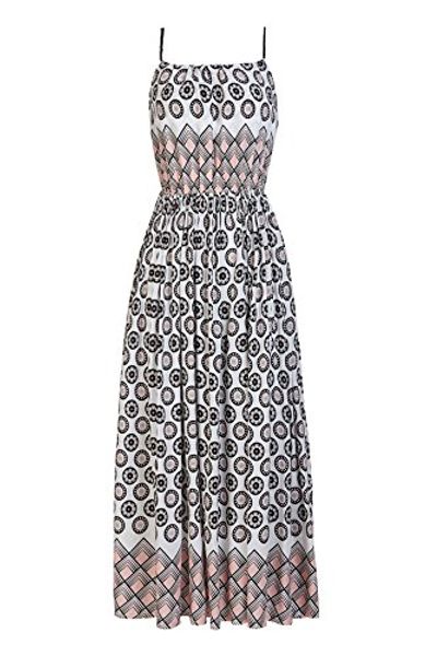 

casual dresses siyafushi women's hawaiian vintage sling print bohemian maxi dress for women summer, Black;gray