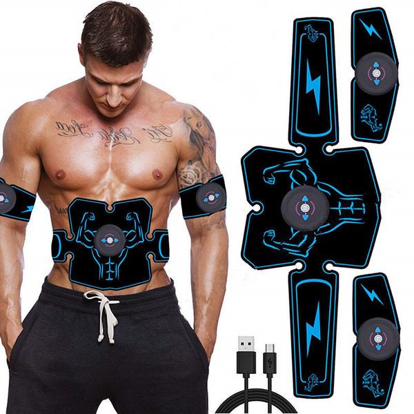 

usb rechargeable electric abdominal muscle stimulator trainer abs fitness body massage ems electrostimulator toner exerciser hipping