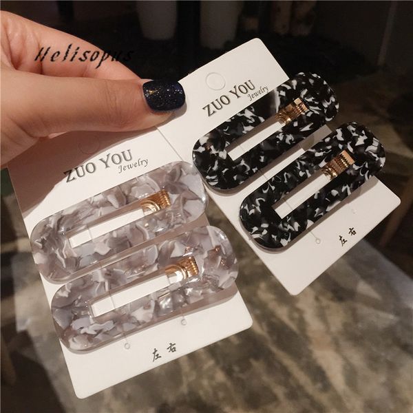 

helisopus 1 pair new acetic acid hairpins fashion leopard-print hair barrettes korean lady hairgrips women hair accessories