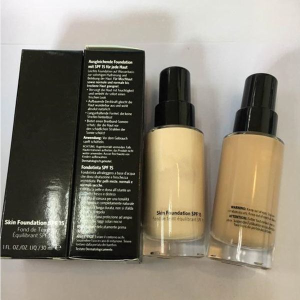 

famous brand skin foundation spf 15 30ml makeup liquid foundation face cosmetics porcelain warm lvory sand warm sand beige warm bege