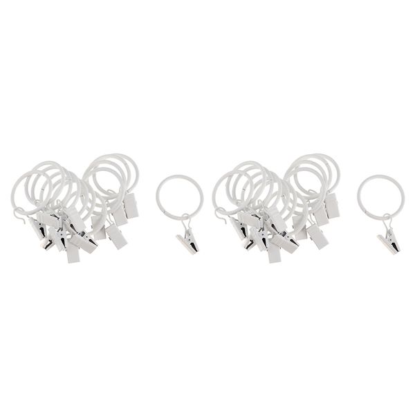 

24x metal curtain drapery rings voile drape ring curtain pole ring for 25mm / 32mm dia rod