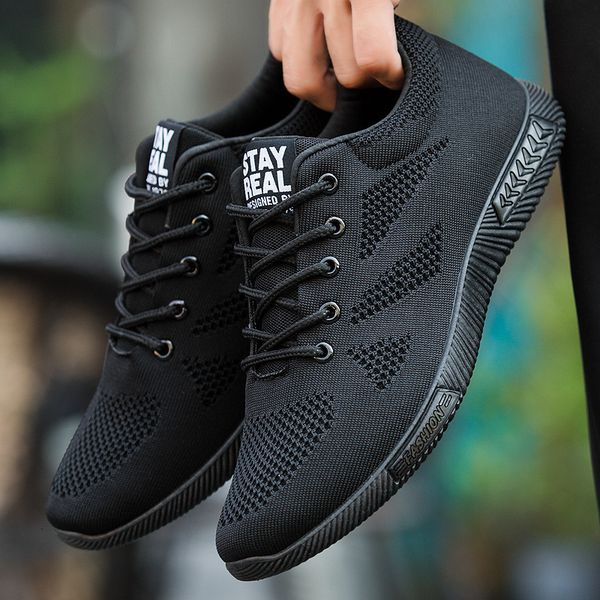 

2020 sneakers ventilation casual shoe breathable canvas shoes, Black