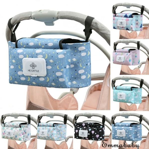 

baby infant prints diaper bags storage buggy pram pushchair mummy bag bottle holder