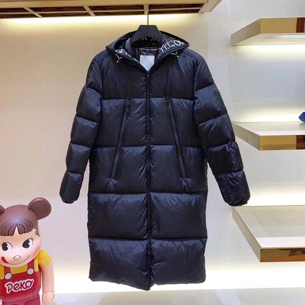 

women's down parkas jacket loose longer winter outdoor clothing thick warm 2019 new ski suit european authentic english style 38a