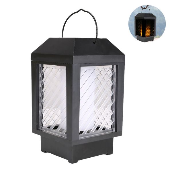 

cross border solar energy courtyard lamp scenery decoration wall lamp light control garden lantern flame lamp