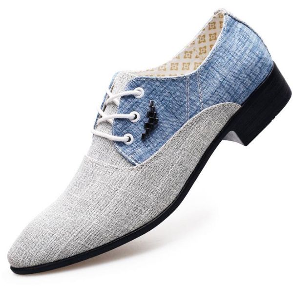 

men's shoes dress men wedding casual canvas shoes breathable leather loafers 2018 mens flats shoes chaussures hommes eur38-45