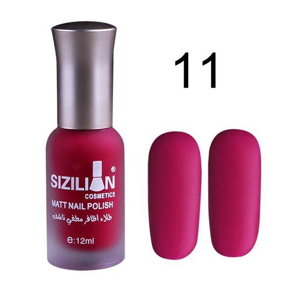 

12ml matte dull nail polish fast dry long lasting nail art matte polish gel esmaltes permanentes de uv y led para unha, Red;pink