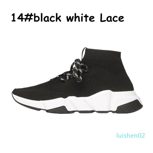

2020 designer shoes speed trainer platform casual of triple socks bule white flat fashion mens womens sports sneakers fashion size 36-45l02, Black