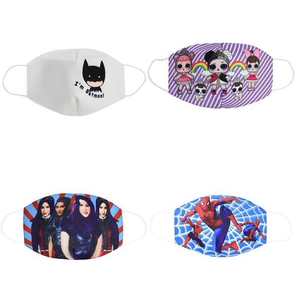 

sweet 3pcs children's face party maks marvel sponge anti-dust protective maks cartoon warm for boys girls 3-12y newclipper zsbek, Black