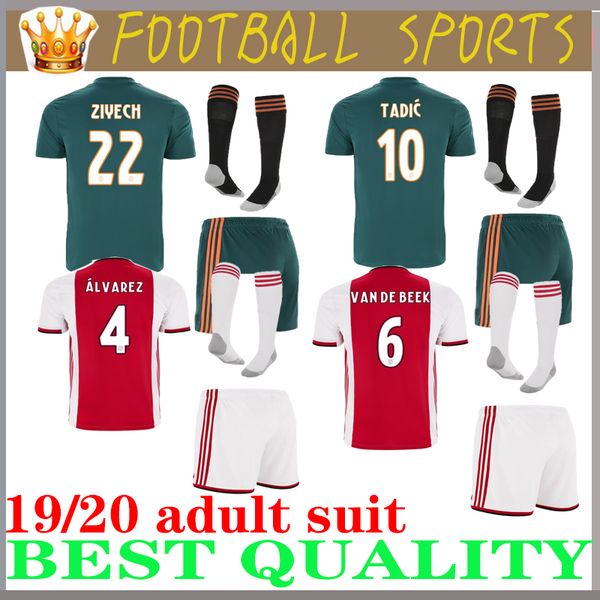 

suit find similar 2019 2020 ajax fc soccer jerseys home sui 19 20 customized #7 neres # 10 tadic #4 de ligt #22 ziyech football, Black