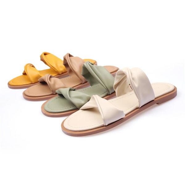 

female shoes slippers flat butterfly-knot slides rubber flip flops fashion 2020 hawaiian fabric scandals shoes woman's, Black