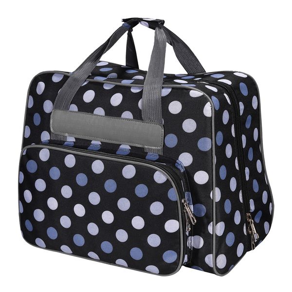 

travel durable tote large capacity sewing machine bag multi-functional storage bags fashion useful dot pattern oxford cloth