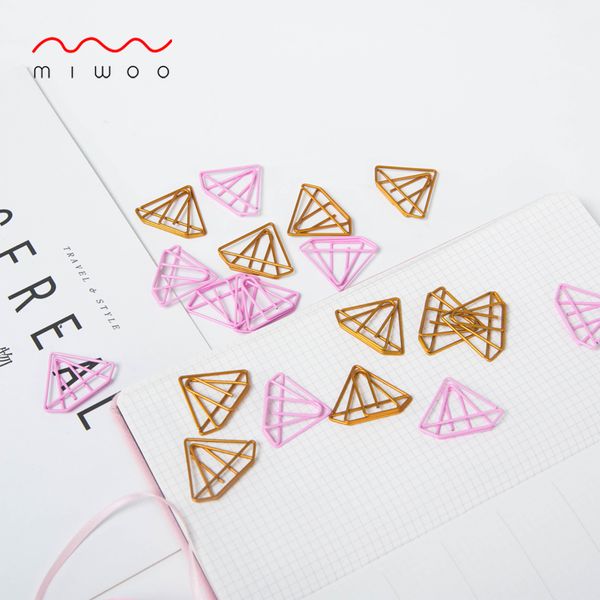 

cute stationery office supplies paper clip bookmark creative lovely small fresh diamond paper clips decorative stationery clips