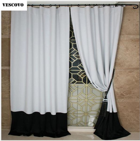 

vescovo новые белые черные шторы гостиных затемненные шторы для спальни