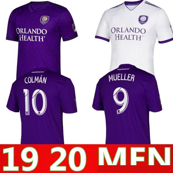 

2019 2020 Orlando City Home soccer jersey MUELLER football shirt uniforms COLMAN maillot de foot 19 20 orlando camiseta de futebol kit