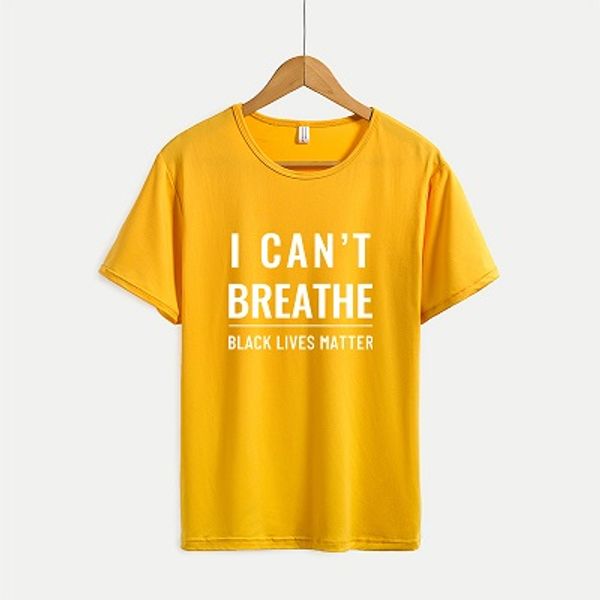 

i can't breathe 2020 new mens casual print t-shirts black lives matter womens summer t-shirts 2020 trend tshirts oversize fashion cloth, White;black