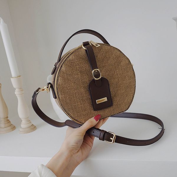 

women's bag 2020 trend niche foreign wild messenger bag fashion shoulder portable small round wallet and waist