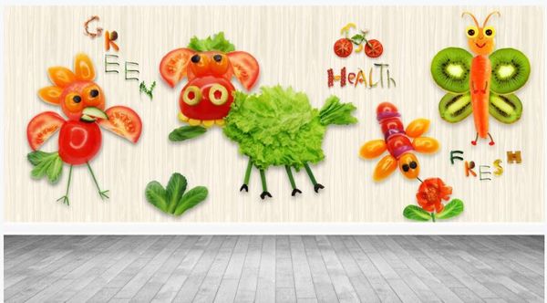 

custom p mural 3d wallpaper super cute fresh animals in hd supermarket background wall home decor living room wallpaper for walls 3 d