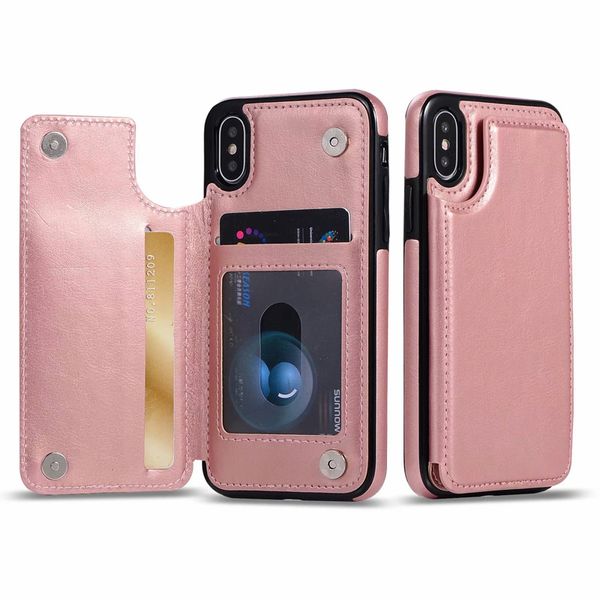 Capa de couro PU retrô multi casos de telefone para iphone 13 12 11PRO MAX XS XR 8 7 6 s mais