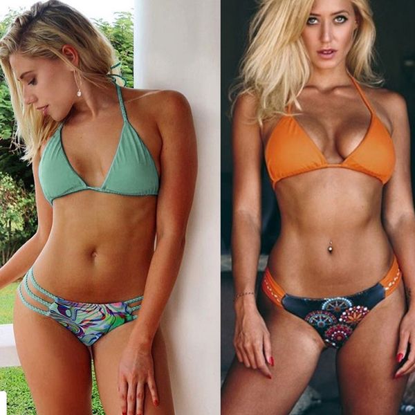 

swimsuit beach wear bikini set fashion breathable bra milk silk polyester sunmmer pool women women's clothing girls travel