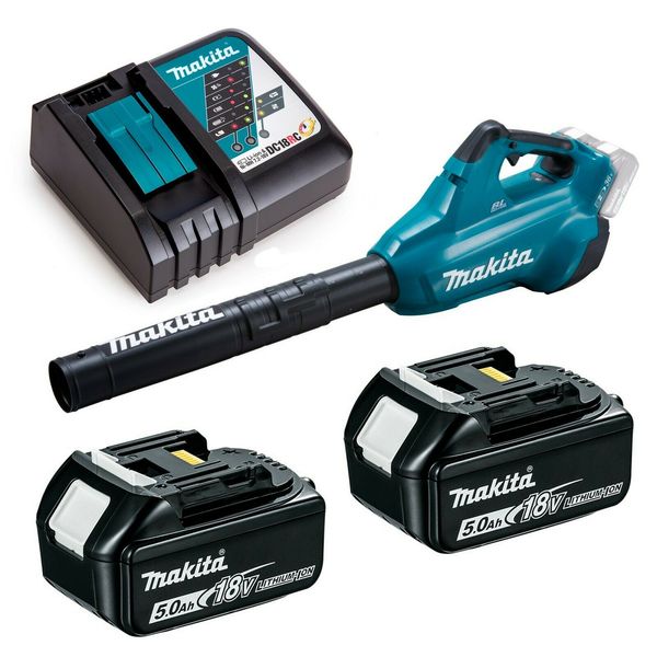 

Makita dub362z twin 18 v li ion lxt bru hle blower 2 x 5ah batterie charger