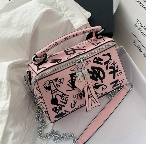 

new fashion handbags purses women summer bag fashion graffiti shoulder bags ladies paris graffiti totes