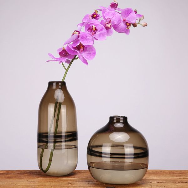 

modern simplicity style glass vases decoration home creative tableglass vase living room tv cabinet ornament vase adornment