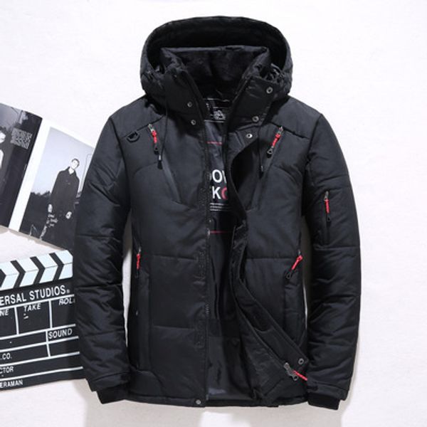 

men designer parkas down mens fashion outdoor short clothing luxury thick casual duck down clothing men warm outerwear parkas, Black
