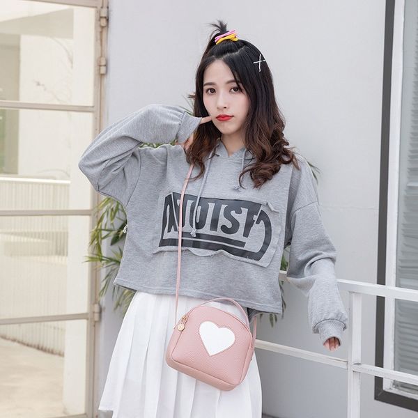 

2020 shoulder messenger bag korean style fashion shell bag ladies handbag love pattern mini